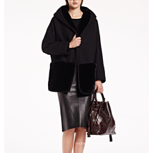 17PKCSC018 women double layer 100% cashmere wool coat